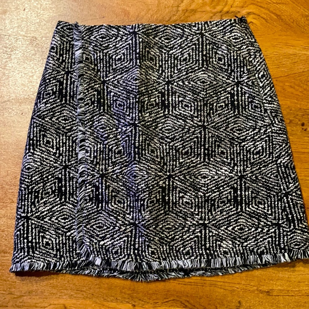 Banana Republic mini fringe skirt